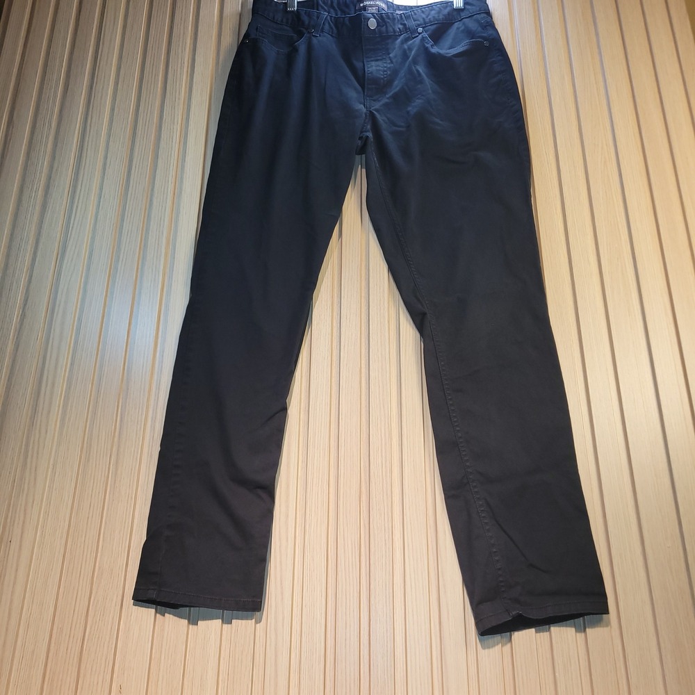 Michael Kors Parker Slim Fit Pants Mens 34x32 Black Navy Chino 5-Pocket Trousers